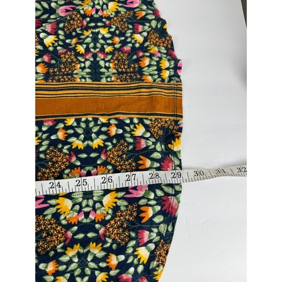 Matilda Jane Moments With You At The Pumpkin Patch Top SM Multicolor Floral EUC - Picture 6 of 8